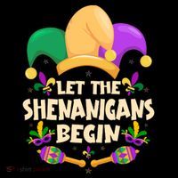 Funny Mardi Gras Let The Shenanigans Begin Ornament thumb 1