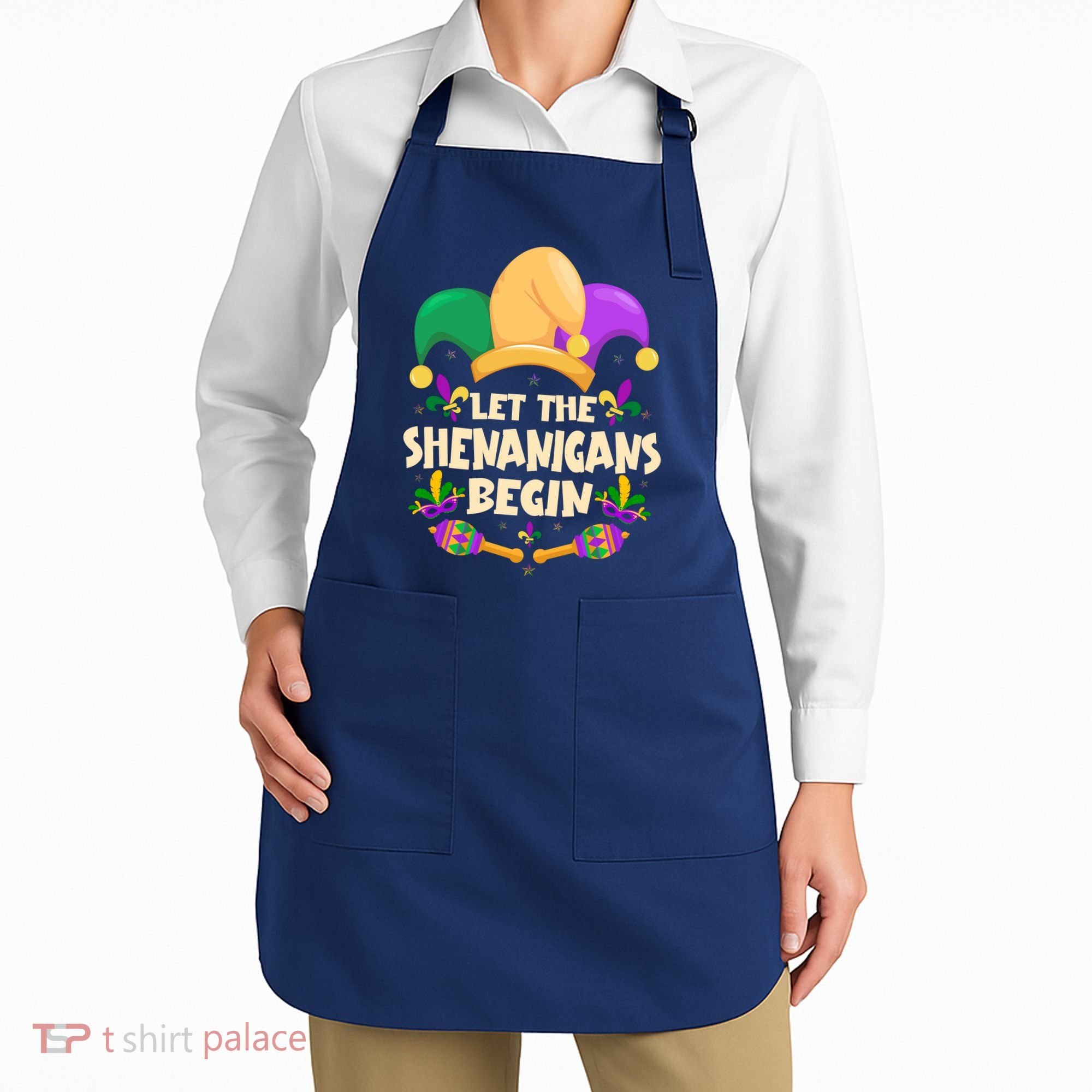 Funny Mardi Gras Let The Shenanigans Begin Apron