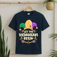 Funny Mardi Gras Let The Shenanigans Begin T-Shirt thumb 2