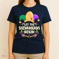 Funny Mardi Gras Let The Shenanigans Begin T-Shirt thumb 4