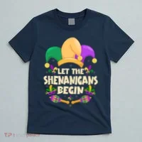 Funny Mardi Gras Let The Shenanigans Begin T-Shirt thumb 5