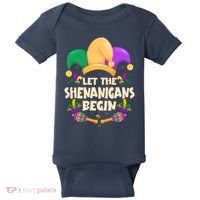 Funny Mardi Gras Let The Shenanigans Begin Baby Bodysuit thumb 0