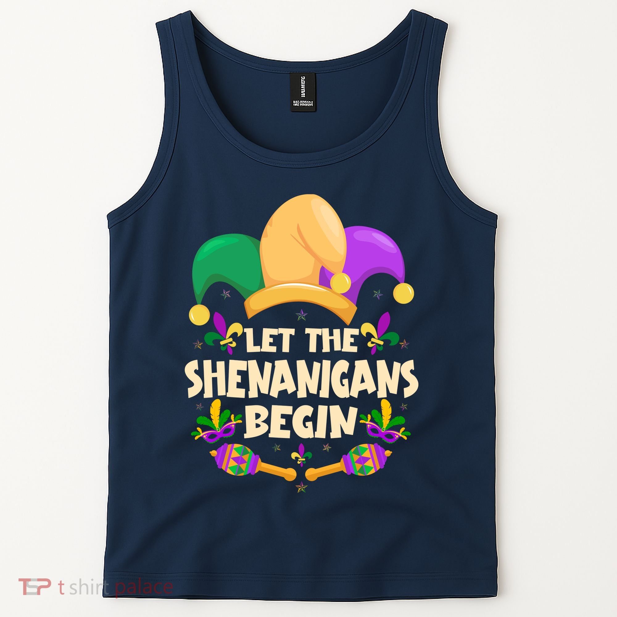 Funny Mardi Gras Let The Shenanigans Begin Tank Top