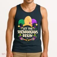 Funny Mardi Gras Let The Shenanigans Begin Tank Top thumb 3
