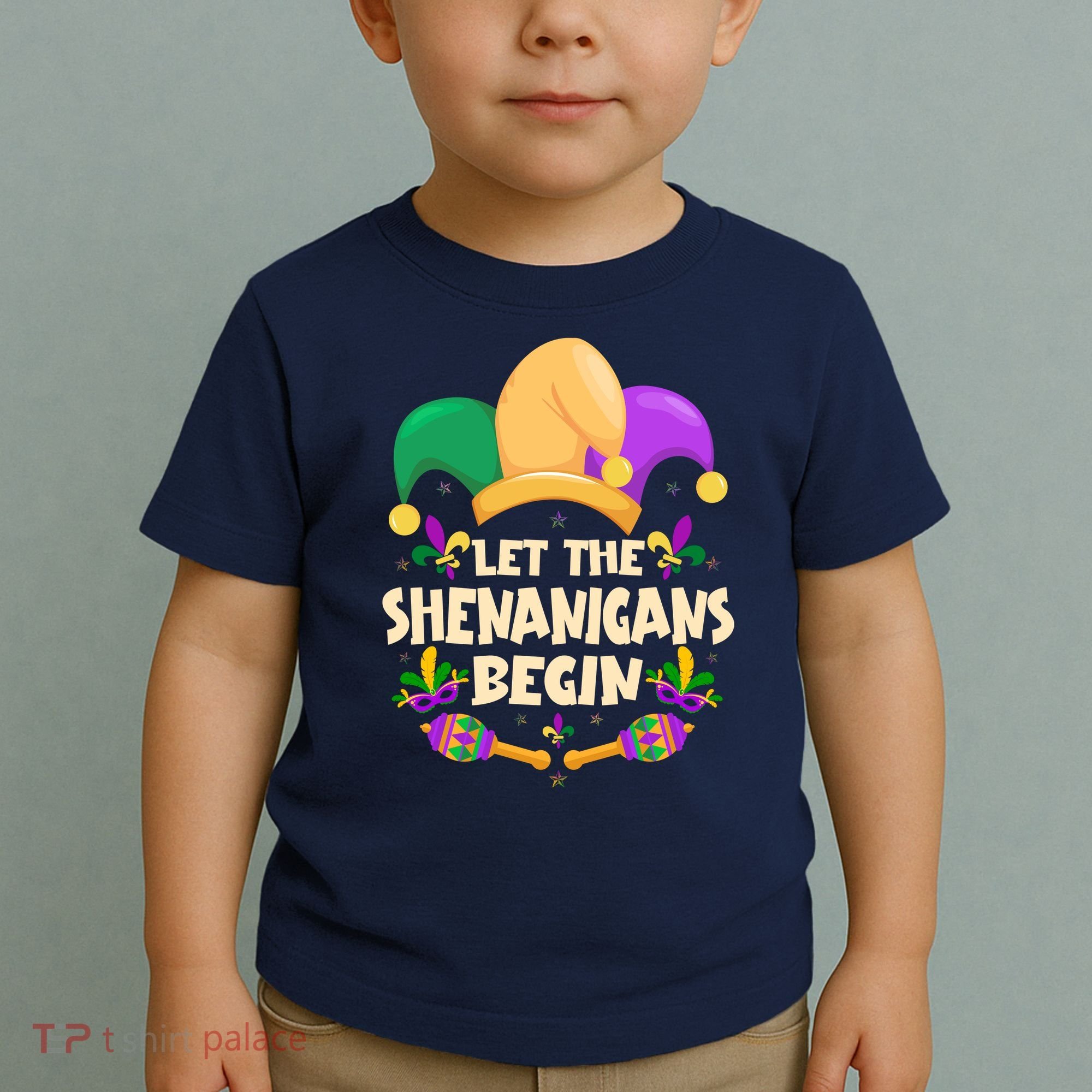Funny Mardi Gras Let The Shenanigans Begin Toddler T-Shirt