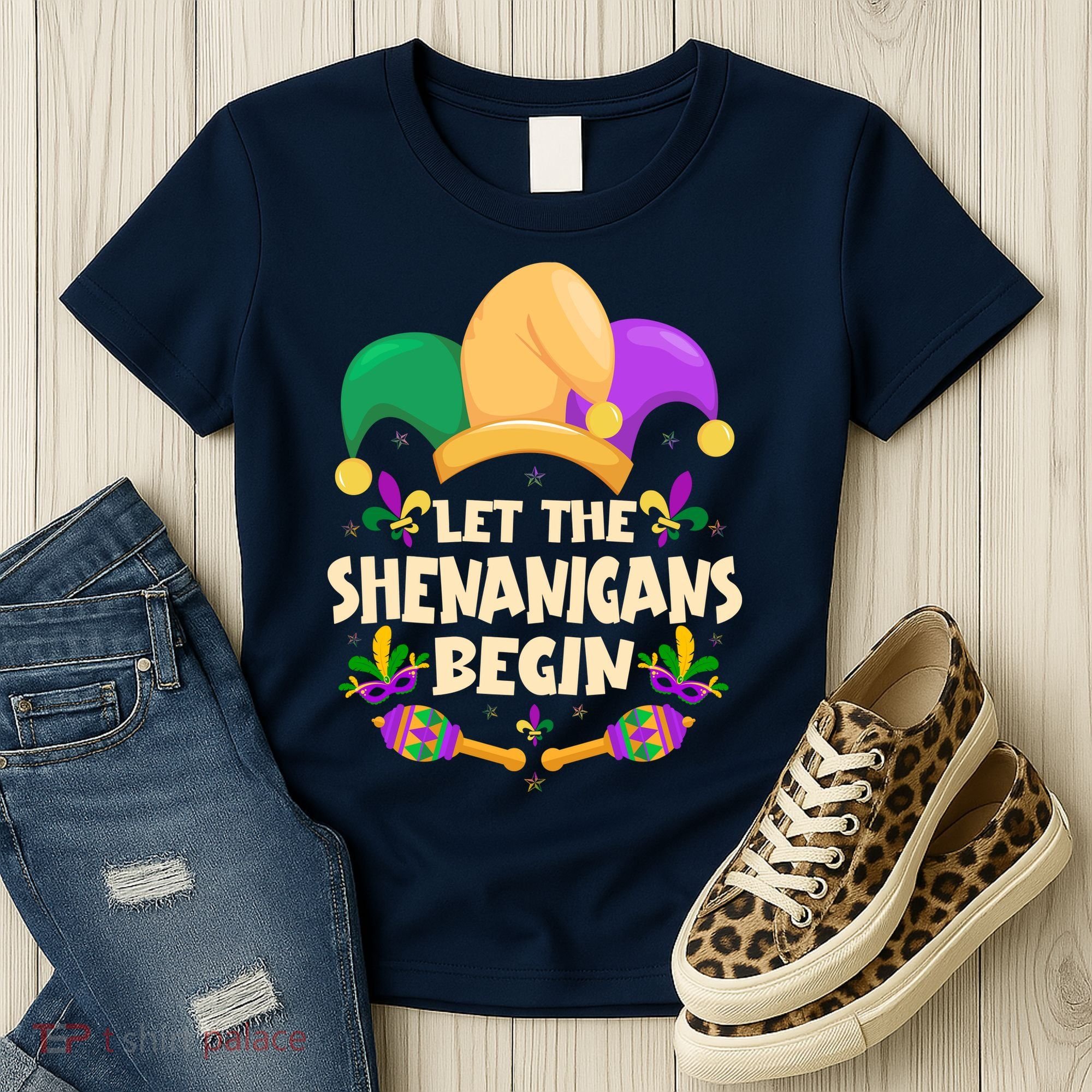 Funny Mardi Gras Let The Shenanigans Begin Women's T-Shirt