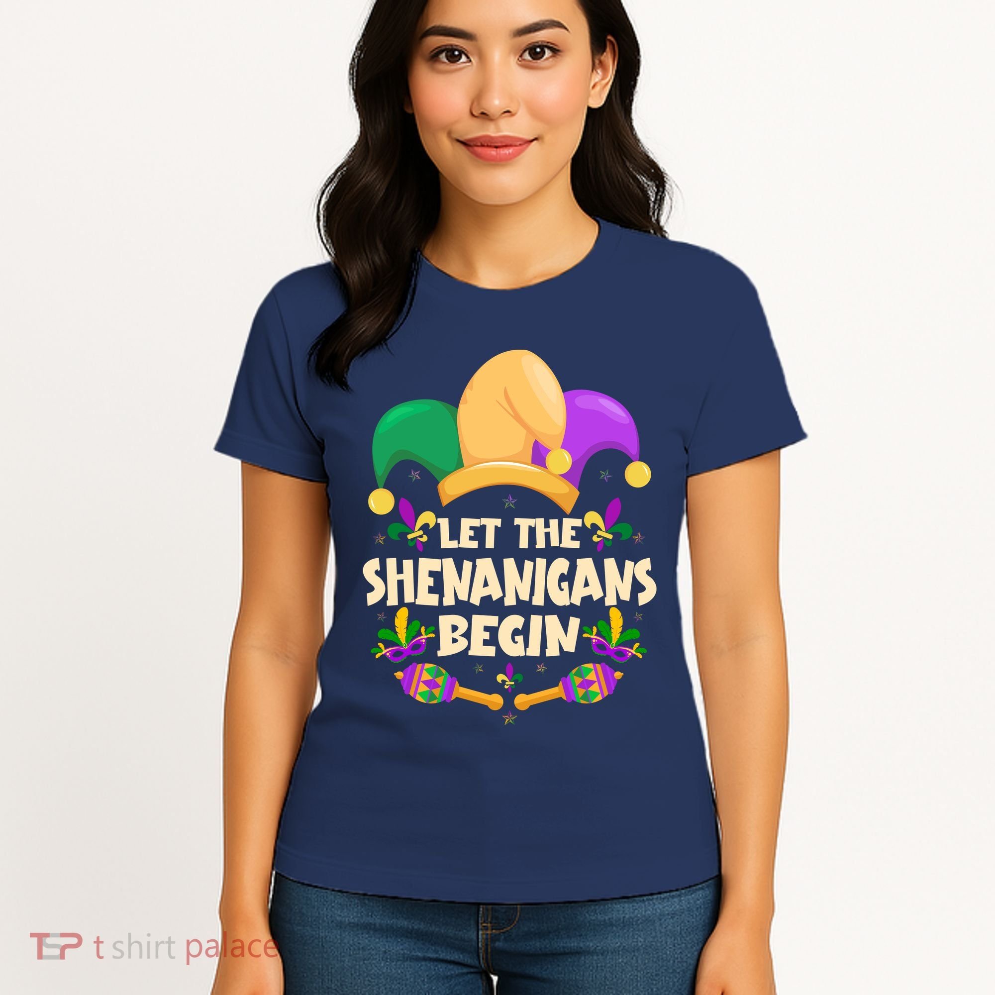 Funny Mardi Gras Let The Shenanigans Begin Women's T-Shirt
