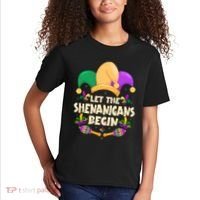 Funny Mardi Gras Let The Shenanigans Begin Kids T-Shirt thumb 2