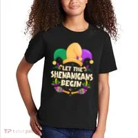 Funny Mardi Gras Let The Shenanigans Begin Kids T-Shirt thumb 2