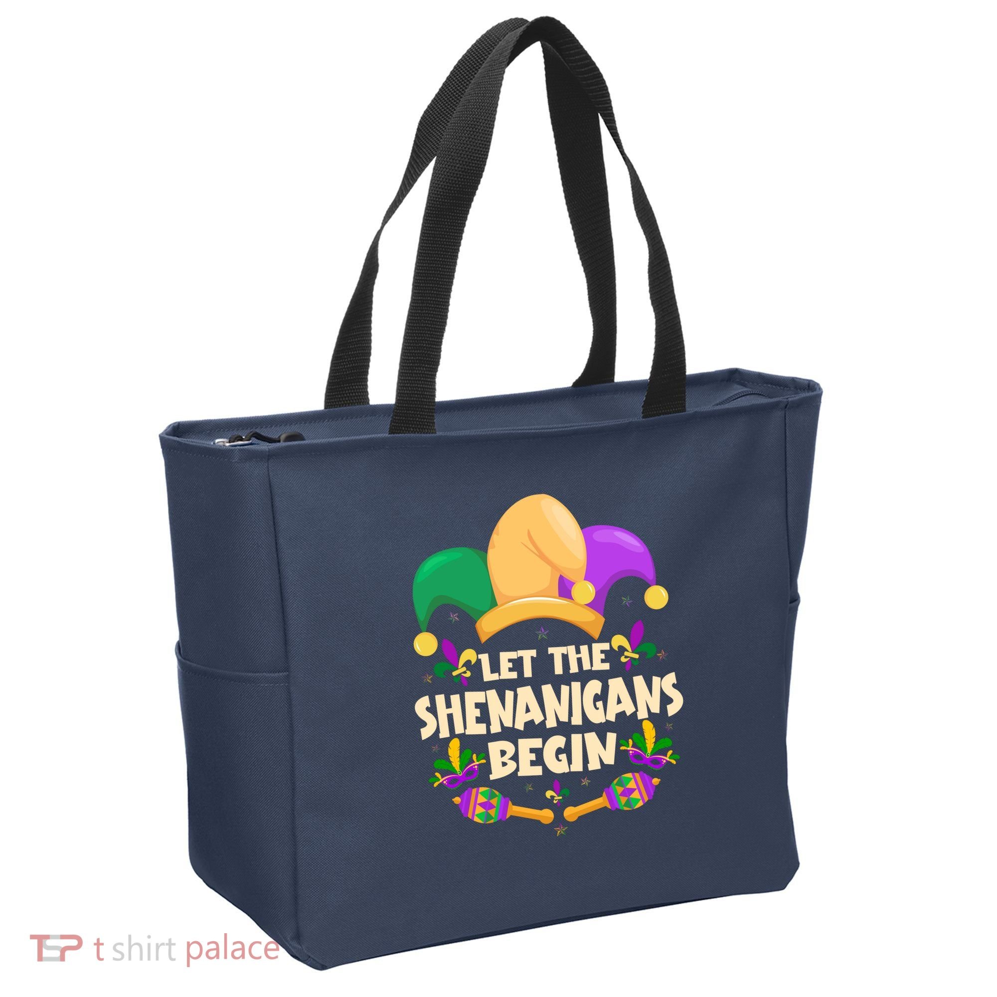 Funny Mardi Gras Let The Shenanigans Begin Tote Bag