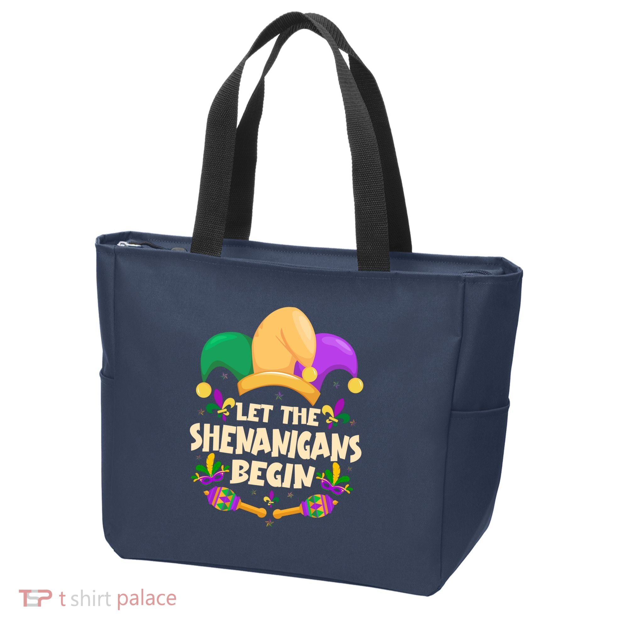 Funny Mardi Gras Let The Shenanigans Begin Tote Bag