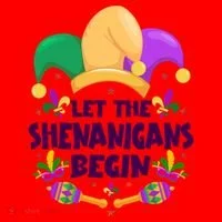 Funny Mardi Gras Let The Shenanigans Begin Santa Hat thumb 1