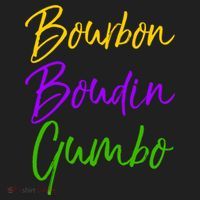 Funny Mardi Gras Quote New Orleans Gift Bourbon Boudin Gumbo Beanie thumb 2