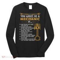 Funny Mechanic Gifts You Might Be A Mechanic If Long Sleeve Shirt thumb 0