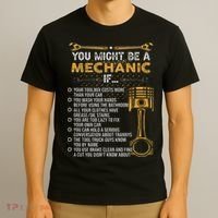 Funny Mechanic Gifts You Might Be A Mechanic If T-Shirt thumb 3