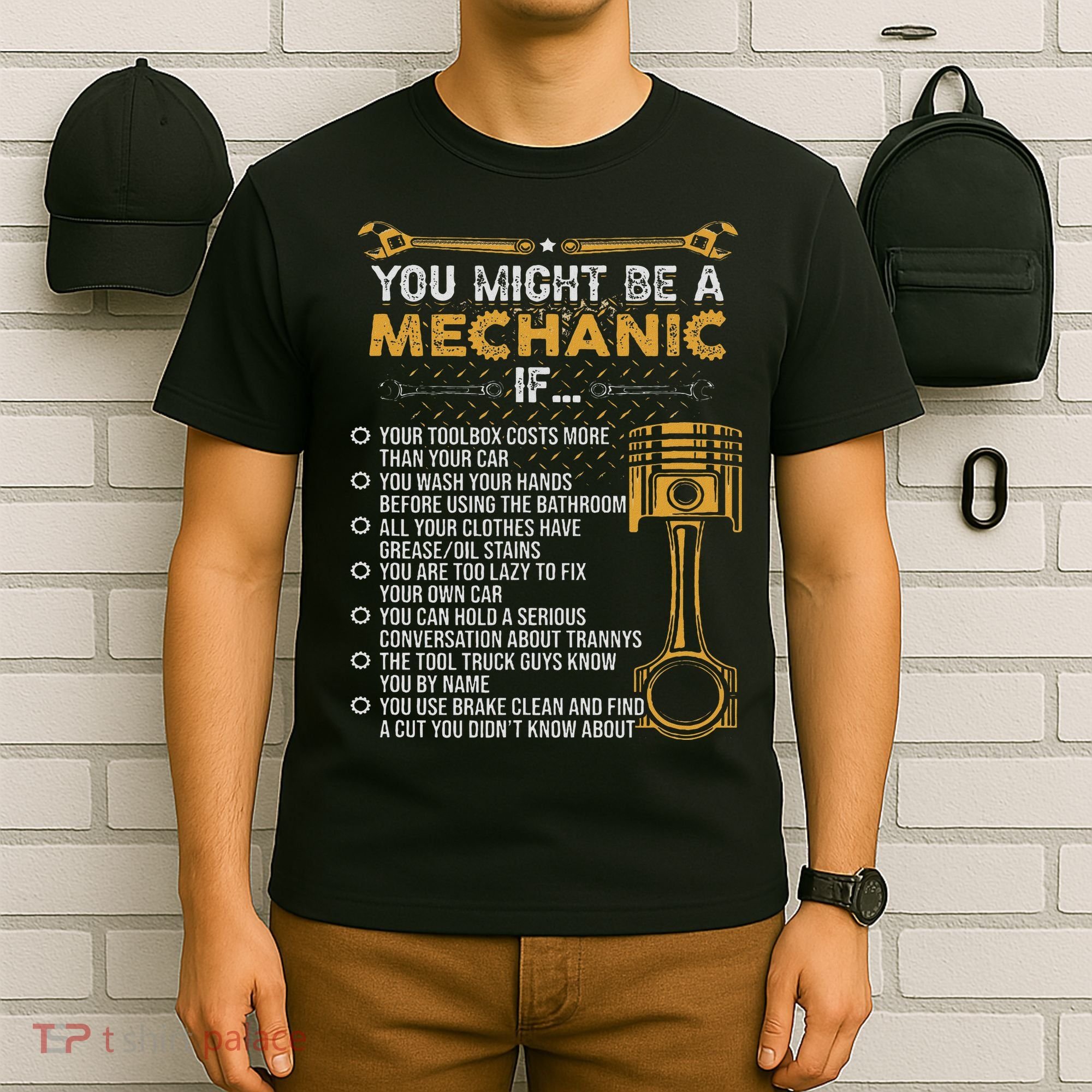 Funny Mechanic Gifts You Might Be A Mechanic If T-Shirt