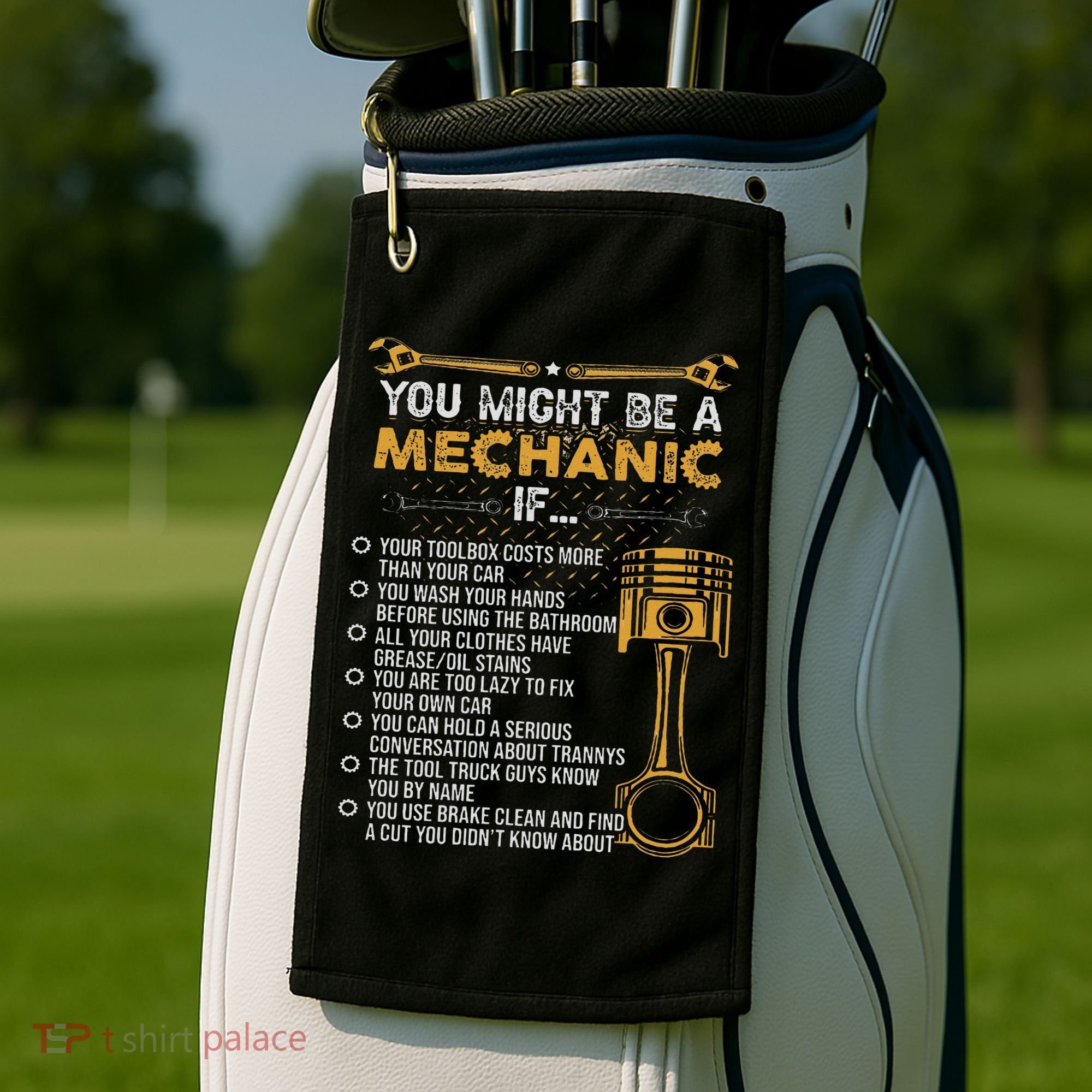 Funny Mechanic Gifts You Might Be A Mechanic If Golf Towel