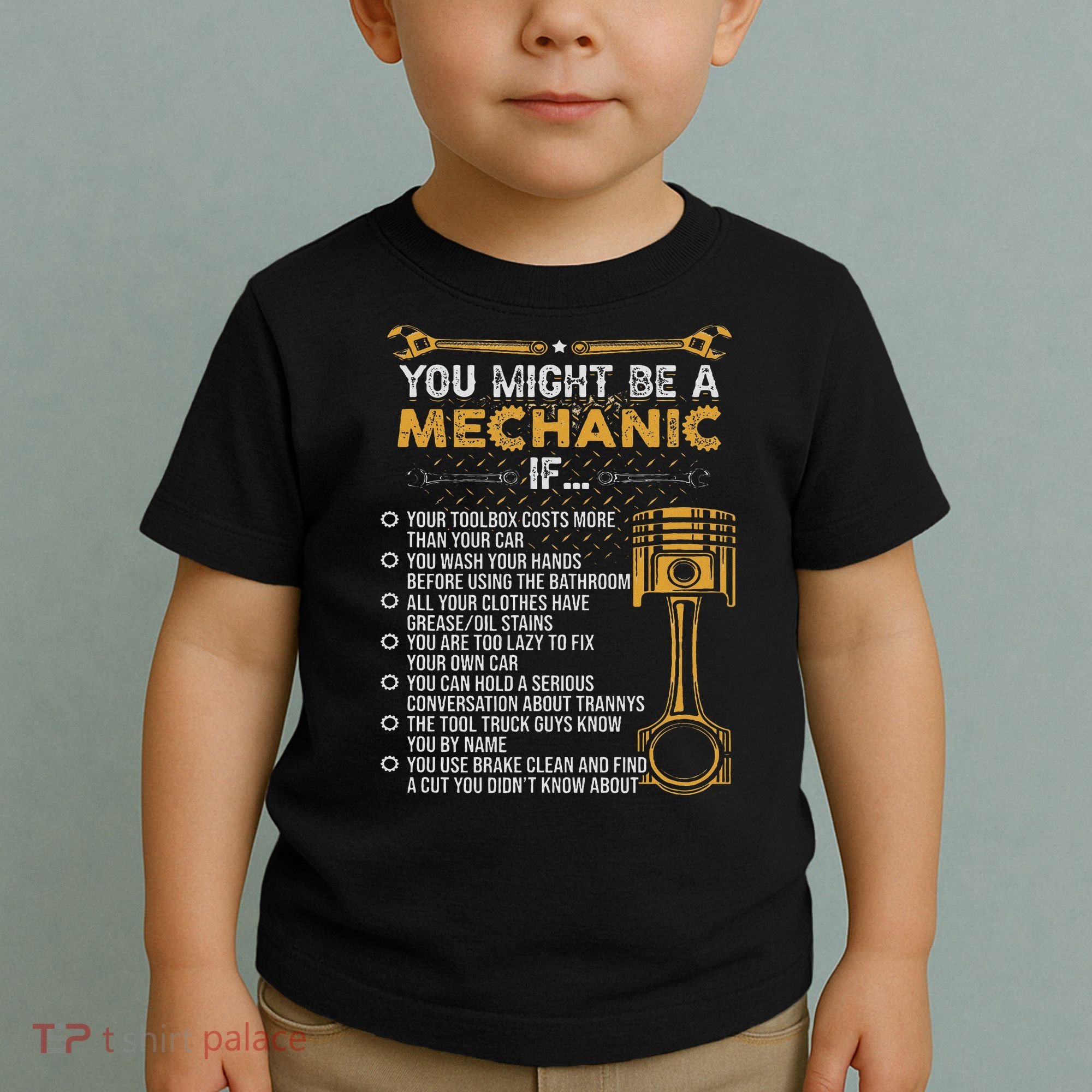Funny Mechanic Gifts You Might Be A Mechanic If Toddler T-Shirt