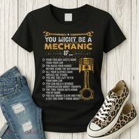 Funny Mechanic Gifts You Might Be A Mechanic If Women's T-Shirt thumb 3