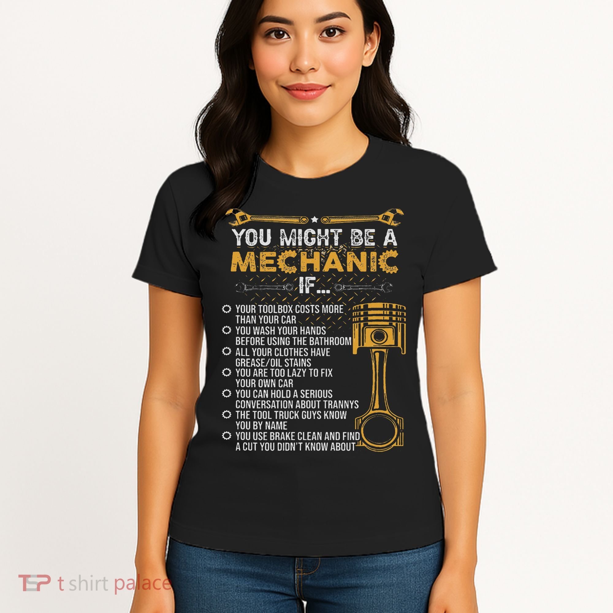 Funny Mechanic Gifts You Might Be A Mechanic If Women's T-Shirt