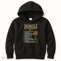 Funny Mechanic Gifts You Might Be A Mechanic If Kids Hoodie thumb 0