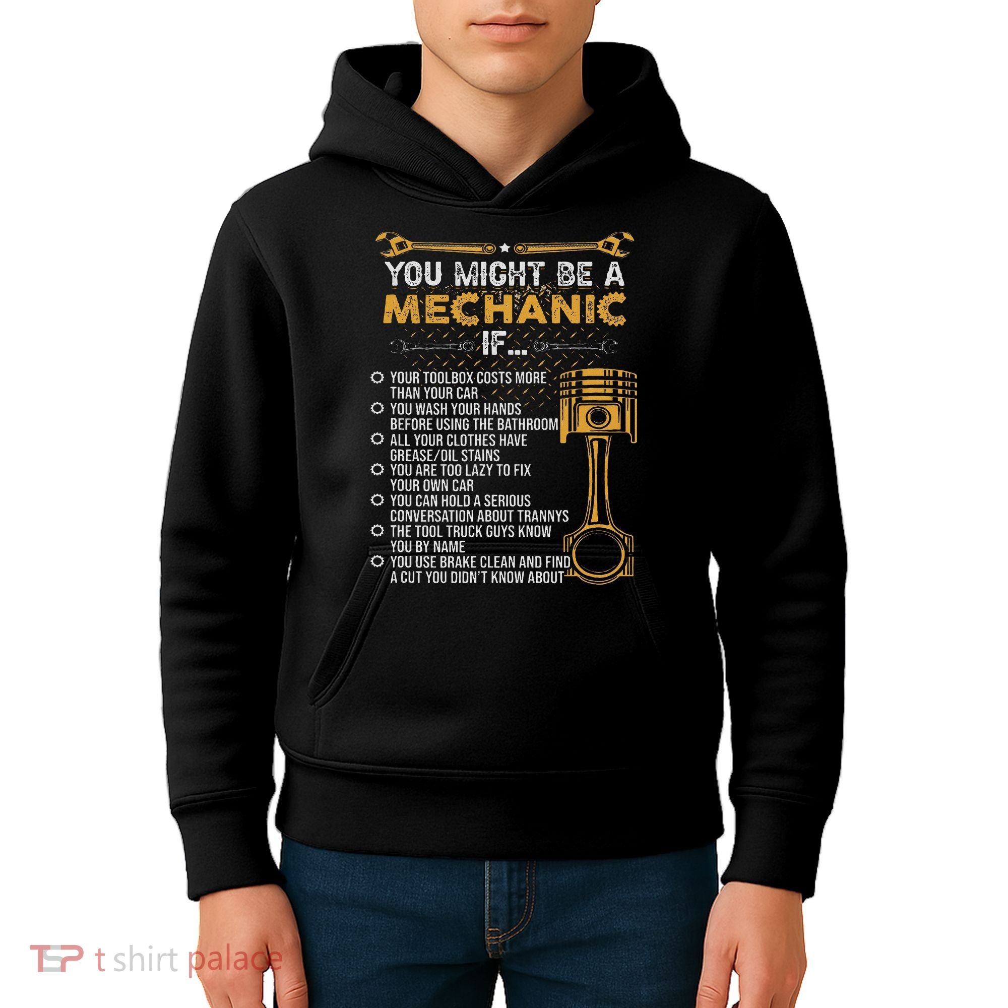 Funny Mechanic Gifts You Might Be A Mechanic If Kids Hoodie