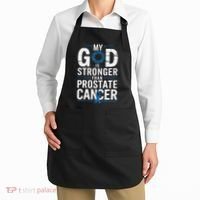 Faith My God Is Stronger Than Prostate Cancer Awareness Apron thumb 2