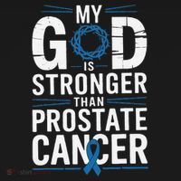Faith My God Is Stronger Than Prostate Cancer Awareness Ornament thumb 1