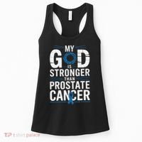 Faith My God Is Stronger Than Prostate Cancer Awareness Women's Tank Top thumb 0