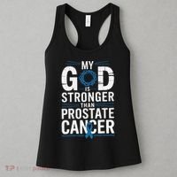 Faith My God Is Stronger Than Prostate Cancer Awareness Women's Tank Top thumb 3
