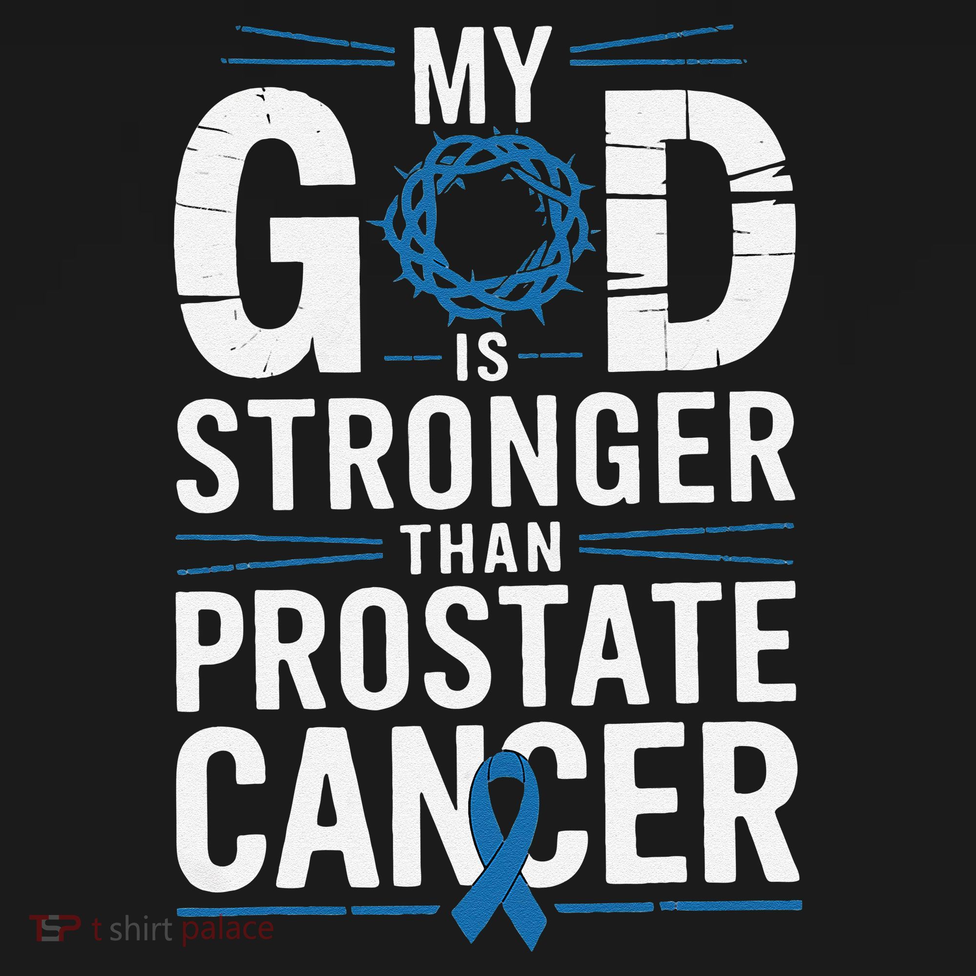 Faith My God Is Stronger Than Prostate Cancer Awareness Visor