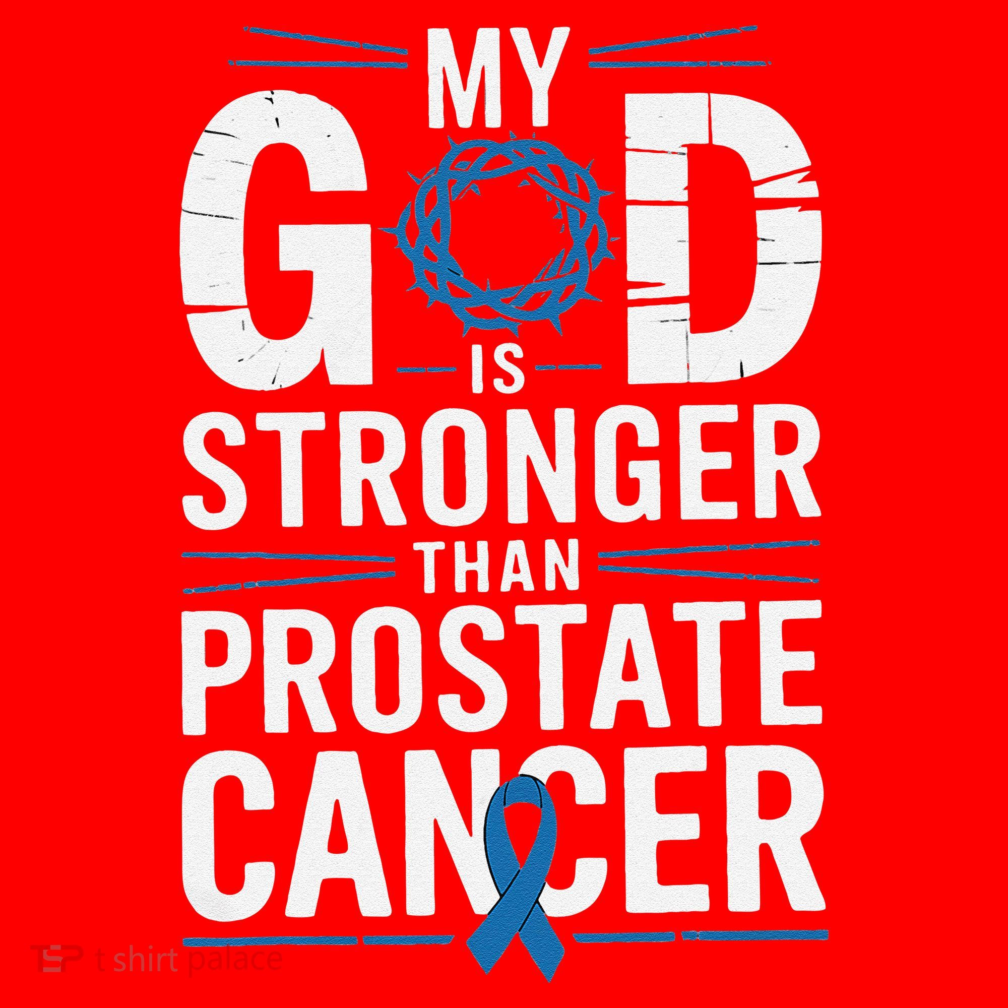 Faith My God Is Stronger Than Prostate Cancer Awareness Santa Hat