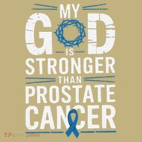 Faith My God Is Stronger Than Prostate Cancer Awareness Polo thumb 2