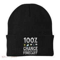 Funny Meteorology Gift Weather Enthusiasts Cool Weatherman Beanie thumb 0