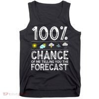 Funny Meteorology Gift Weather Enthusiasts Cool Weatherman Tank Top thumb 0
