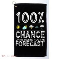 Funny Meteorology Gift Weather Enthusiasts Cool Weatherman Golf Towel thumb 0