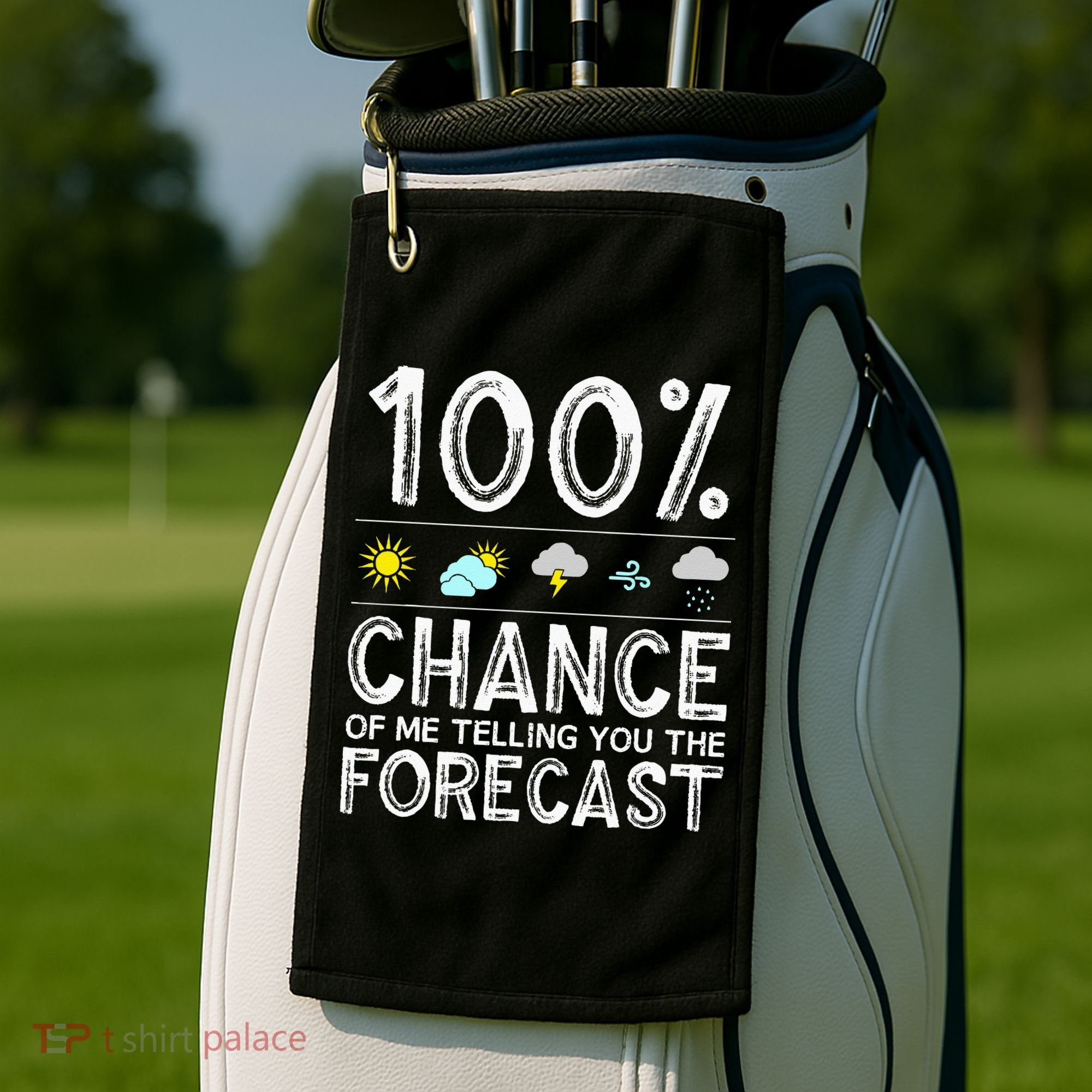 Funny Meteorology Gift Weather Enthusiasts Cool Weatherman Golf Towel