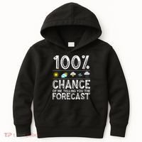 Funny Meteorology Gift Weather Enthusiasts Cool Weatherman Kids Hoodie thumb 0