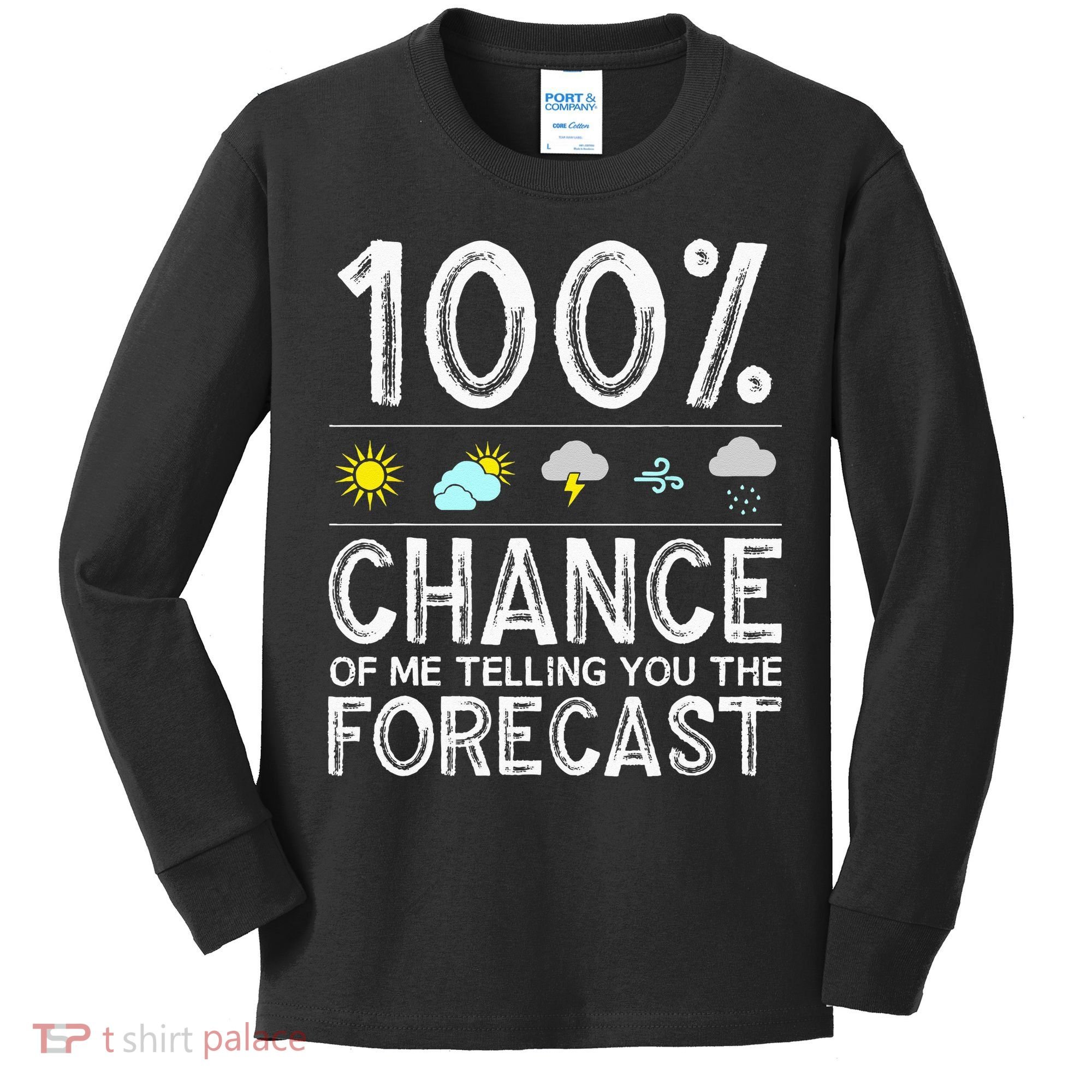 Funny Meteorology Gift Weather Enthusiasts Cool Weatherman Kids Long Sleeve Shirt