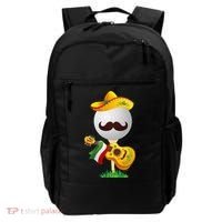 Funny Mexican Golf Ball Sombrero Guitar Cinco De Mayo Backpack thumb 0
