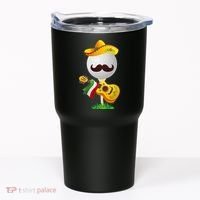 Funny Mexican Golf Ball Sombrero Guitar Cinco De Mayo Tumbler thumb 0