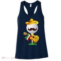 Funny Mexican Golf Ball Sombrero Guitar Cinco De Mayo Women's Tank Top thumb 0