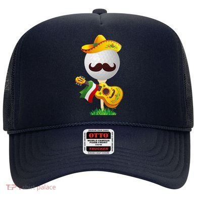 Funny Mexican Golf Ball Sombrero Guitar Cinco De Mayo Hat