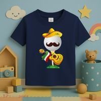 Funny Mexican Golf Ball Sombrero Guitar Cinco De Mayo Toddler T-Shirt thumb 3