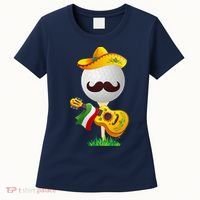 Funny Mexican Golf Ball Sombrero Guitar Cinco De Mayo Women's T-Shirt thumb 0