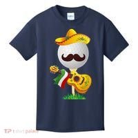 Funny Mexican Golf Ball Sombrero Guitar Cinco De Mayo Kids T-Shirt thumb 0