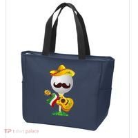 Funny Mexican Golf Ball Sombrero Guitar Cinco De Mayo Tote Bag thumb 3