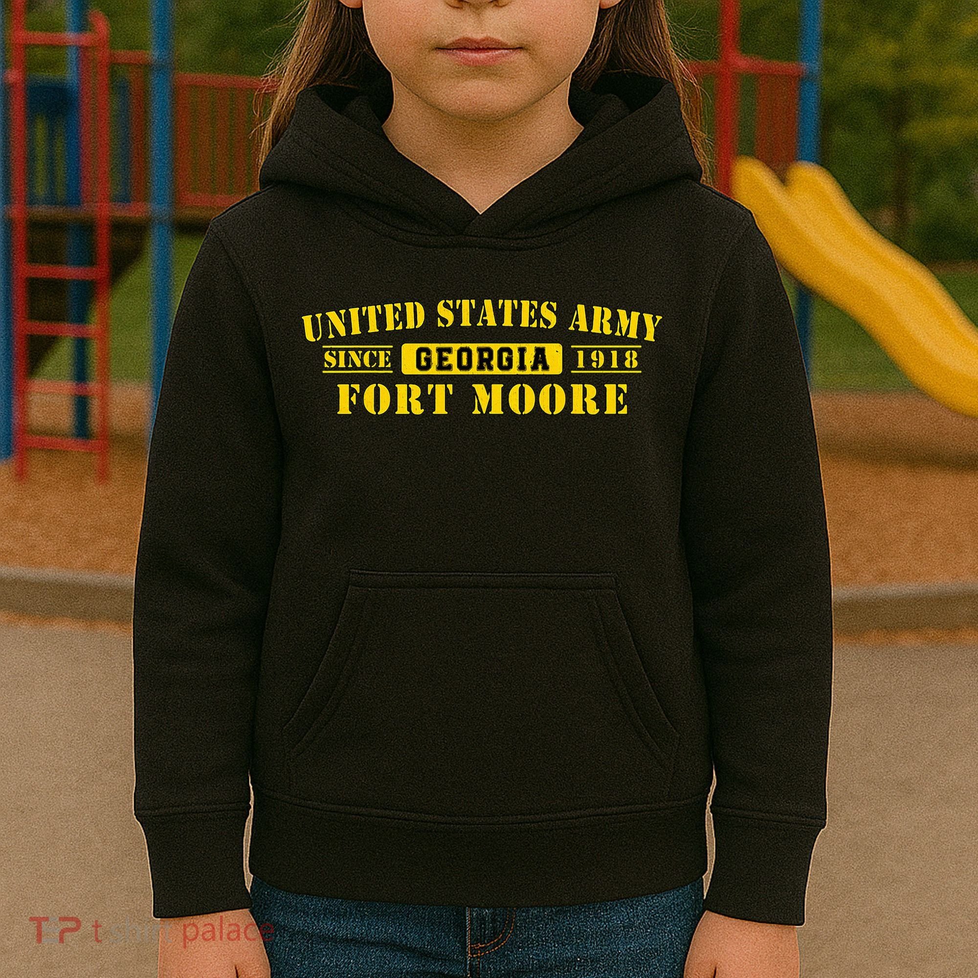 Fort Moore Georgia Ga Ft Moore Basic Combat Training Kids Hoodie
