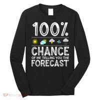 Funny Meteorology Gift For Weather Enthusiasts Cool Weatherman Gift Long Sleeve Shirt thumb 0