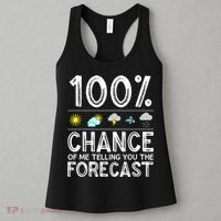 Funny Meteorology Gift For Weather Enthusiasts Cool Weatherman Gift Women's Tank Top thumb 3